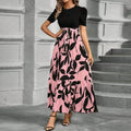 Dresses Elegant Office Lady Outfits A-line Lace-up Slim Fit Waist Ruffle Hem Skirt