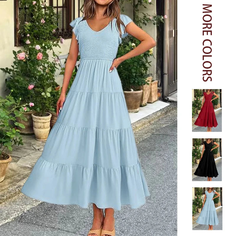 2026 Summer New European and American Women's Fashion Asymmetric Skirt Dress